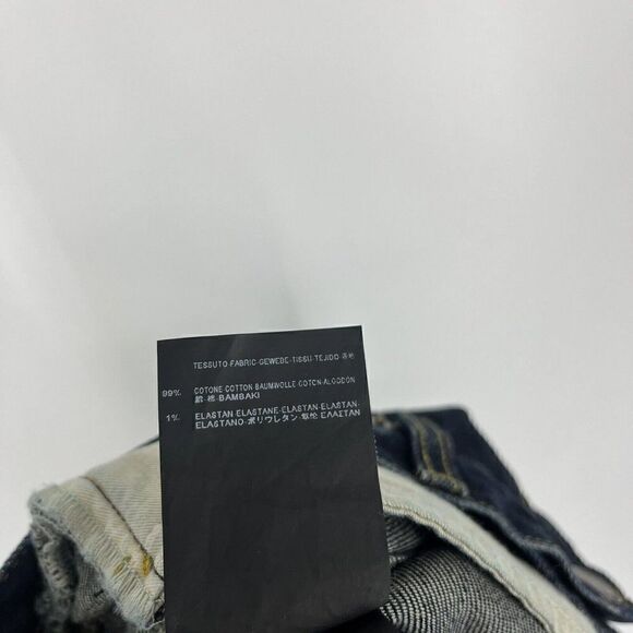 Saint Laurent Jeans Size 33 Womens D01 W/SK-LW Skinny Stretch Denim Dark Wash - Picture 9 of 11